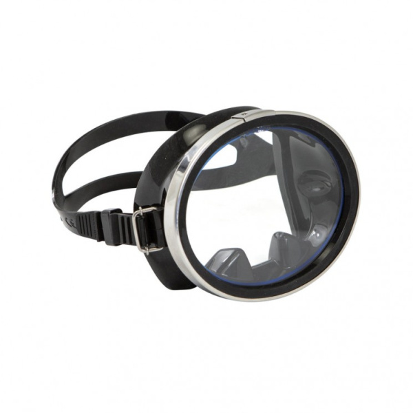 Маска Oceanways Pacific (черный силикон; black)